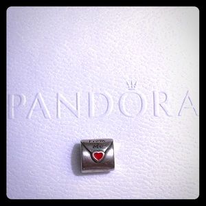Pandora love letter charm